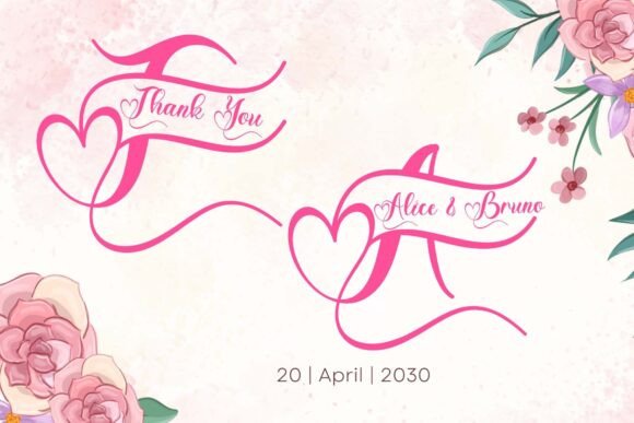 Beautiful Catherine Monogram Font - Preview 1