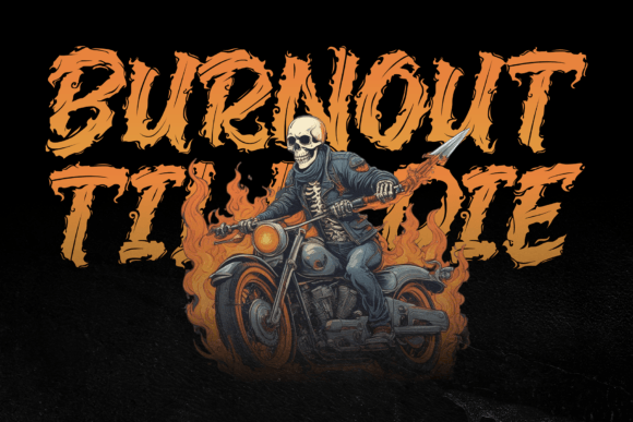 Black Fire Font - Preview 3