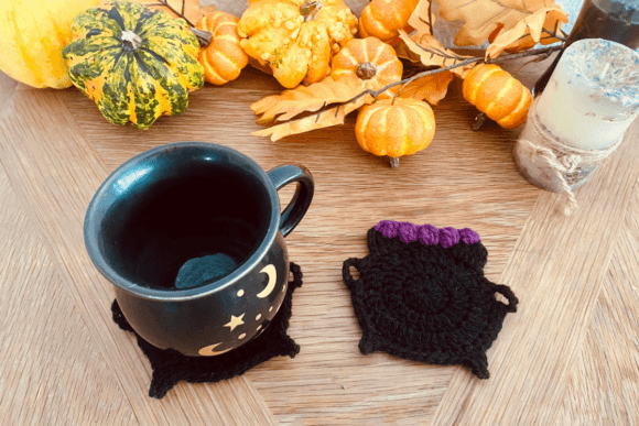 Cauldron Coasters Crochet Pattern