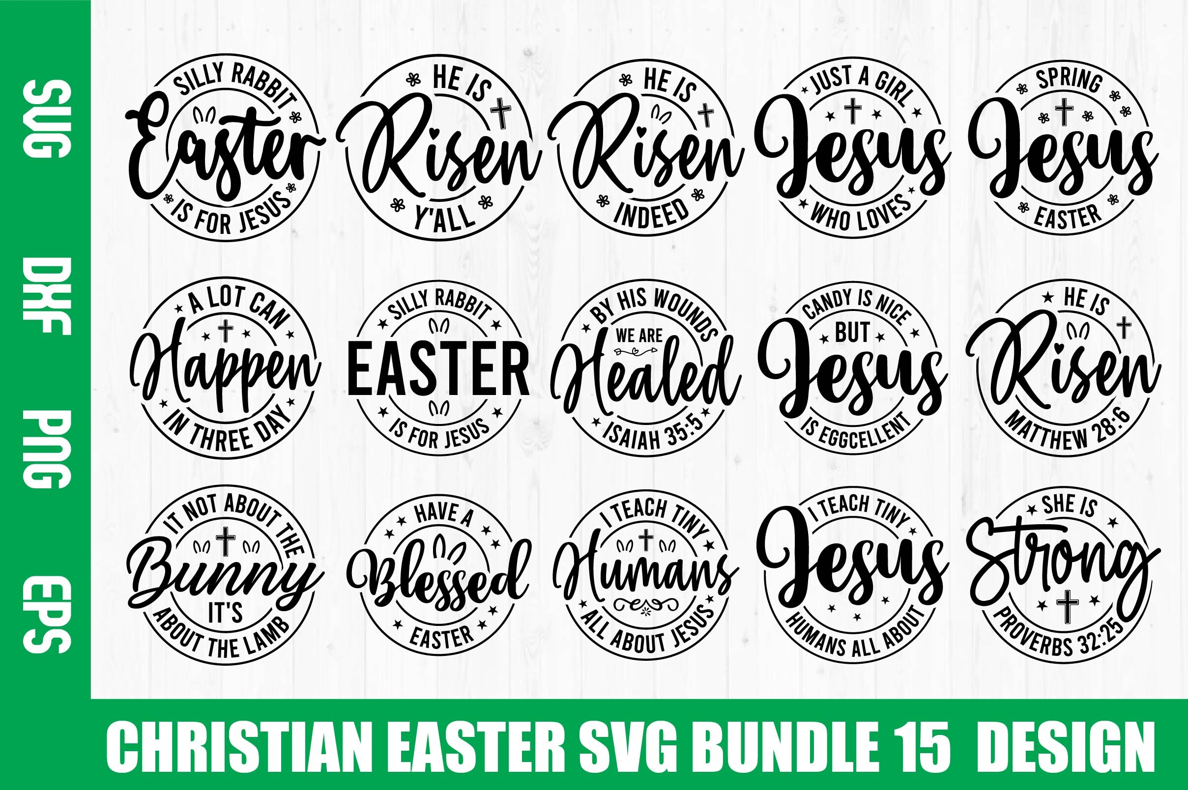 Christian Easter SVG Bundle Graphic by nazrulislam405510 · Creative Fabrica