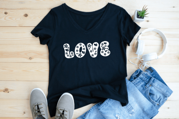 Heart Flower Font PNG with transparent background - Preview 6