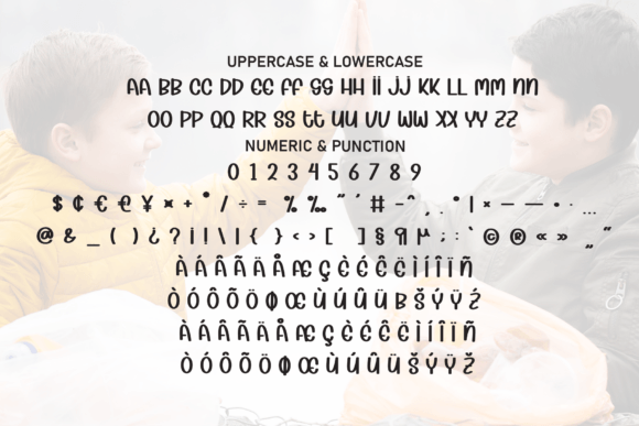Kind Boys Font PNG with transparent background - Preview 6