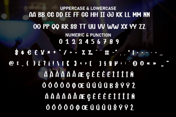 Nightclub Font font preview - 6