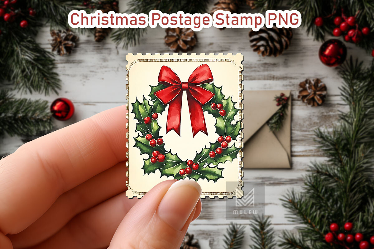 Nostalgic Christmas Postage Stamp Bundle - photo 18
