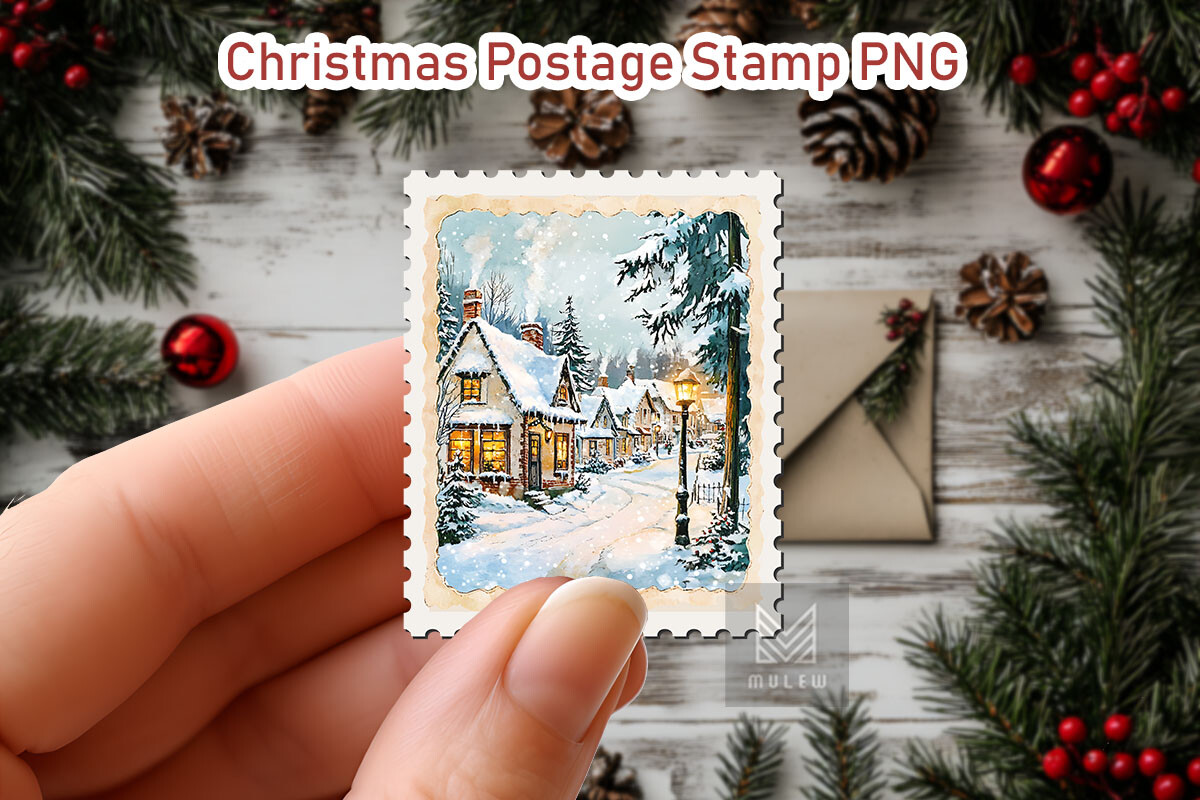 Nostalgic Christmas Postage Stamp Bundle - photo 17