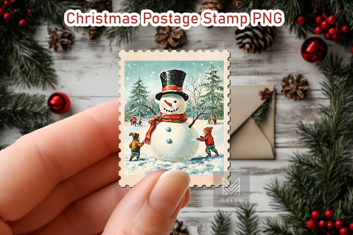 Nostalgic Christmas Postage Stamp Bundle - photo 15