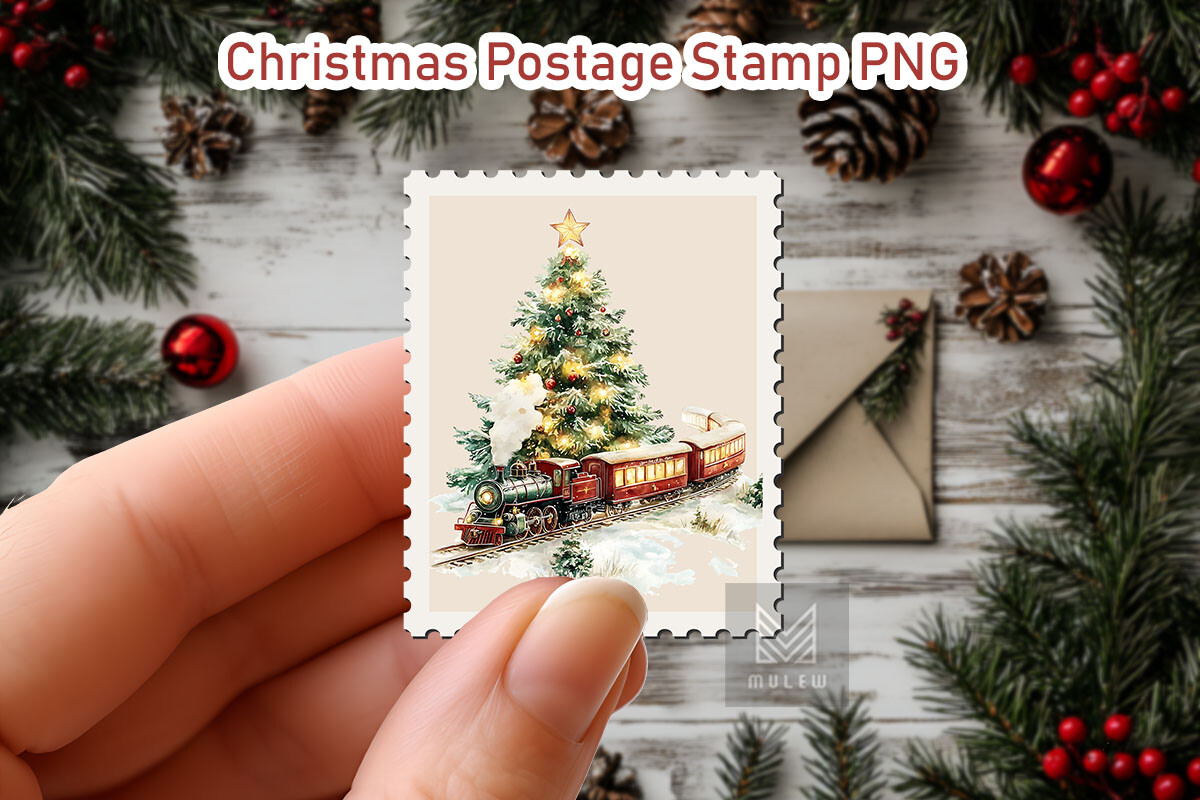 Nostalgic Christmas Postage Stamp Bundle - photo 13