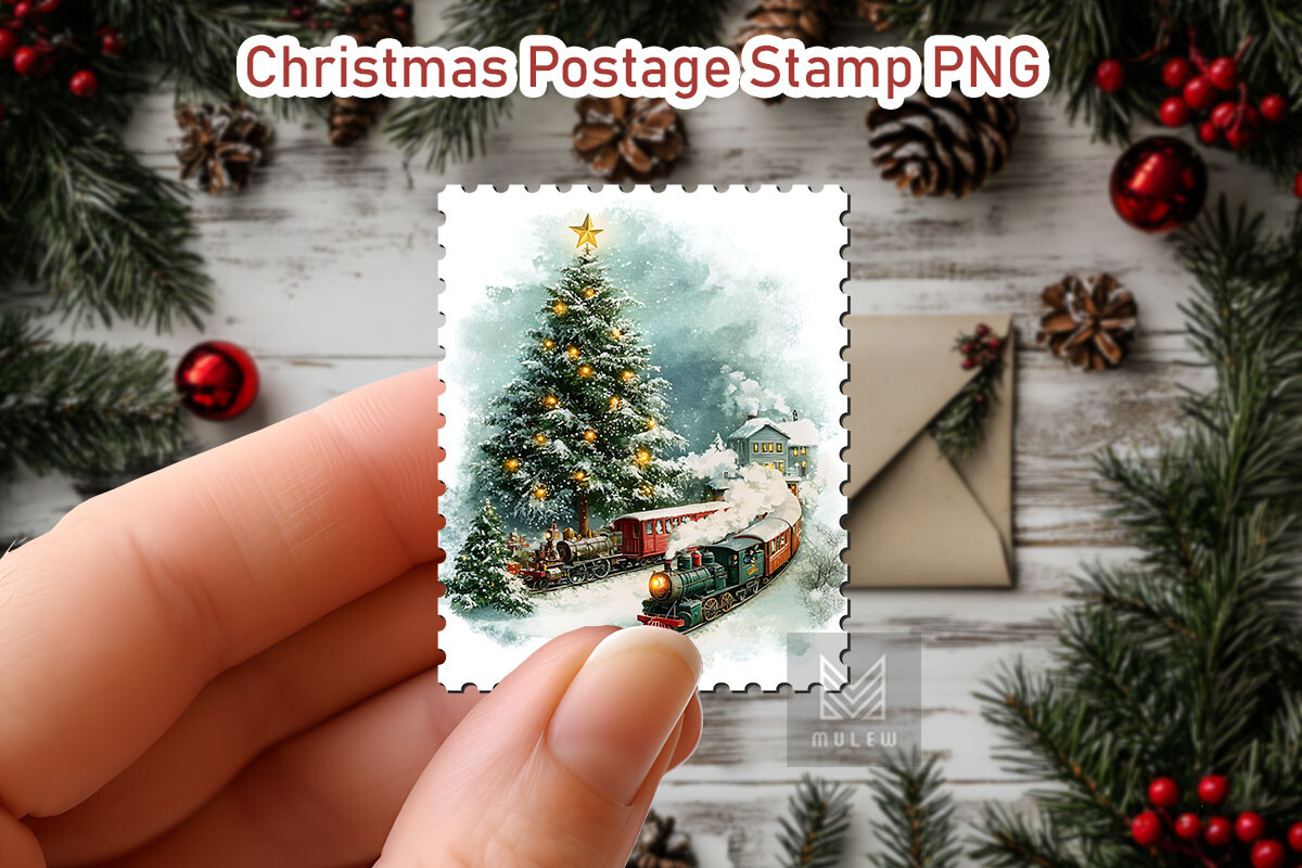 Nostalgic Christmas Postage Stamp Bundle - photo 12