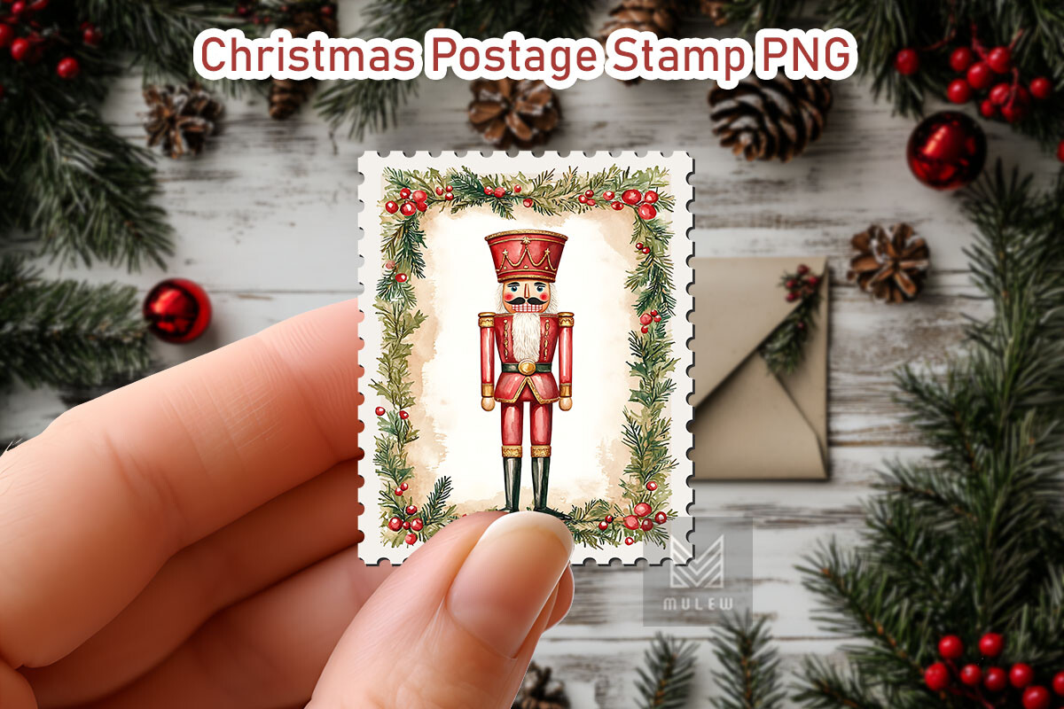 Nostalgic Christmas Postage Stamp Bundle - photo 2