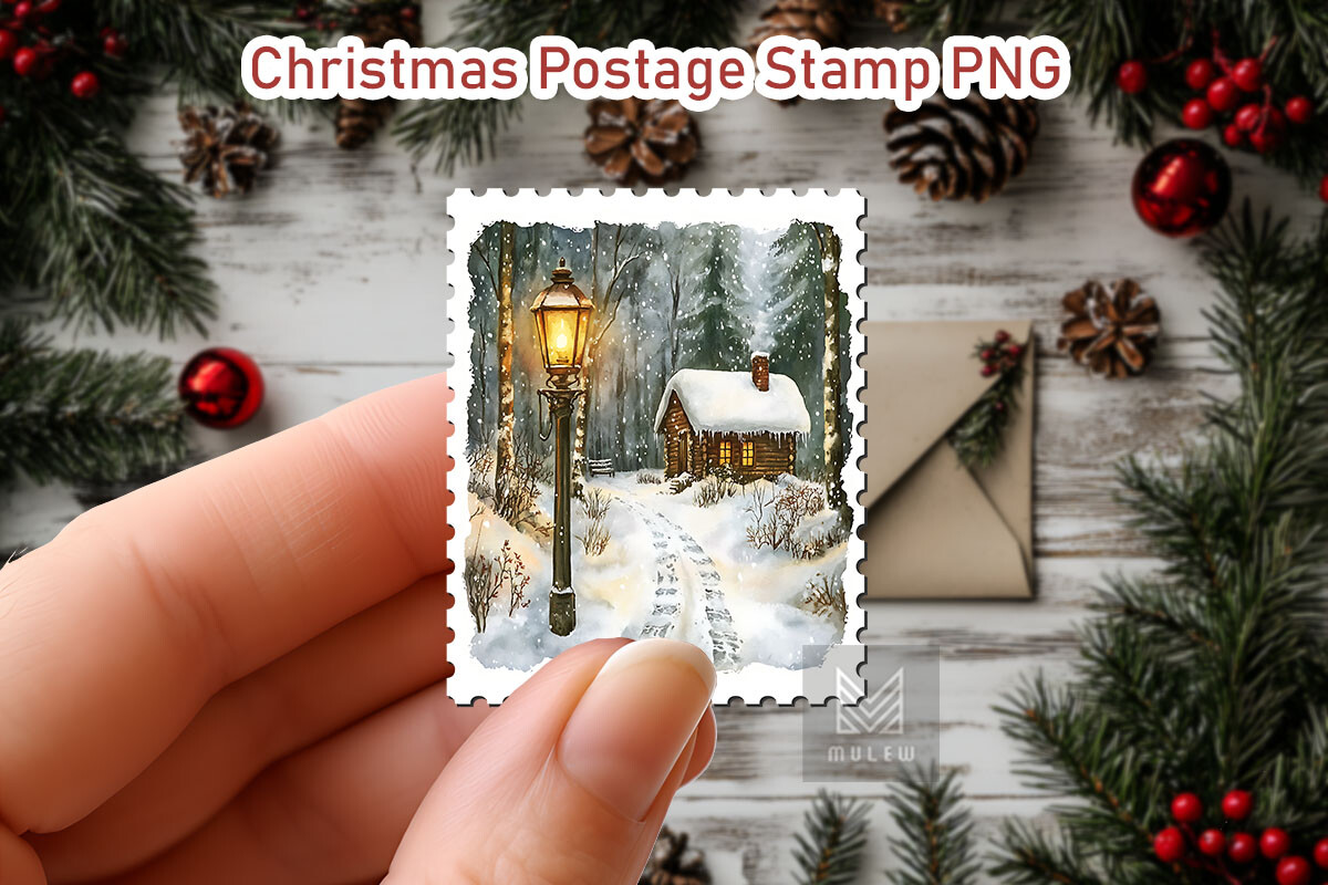 Nostalgic Christmas Postage Stamp Bundle - photo 10