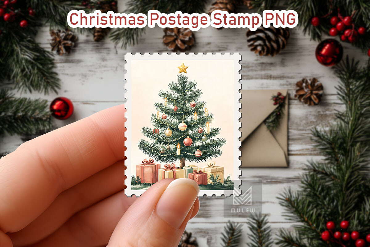 Nostalgic Christmas Postage Stamp Bundle - photo 9