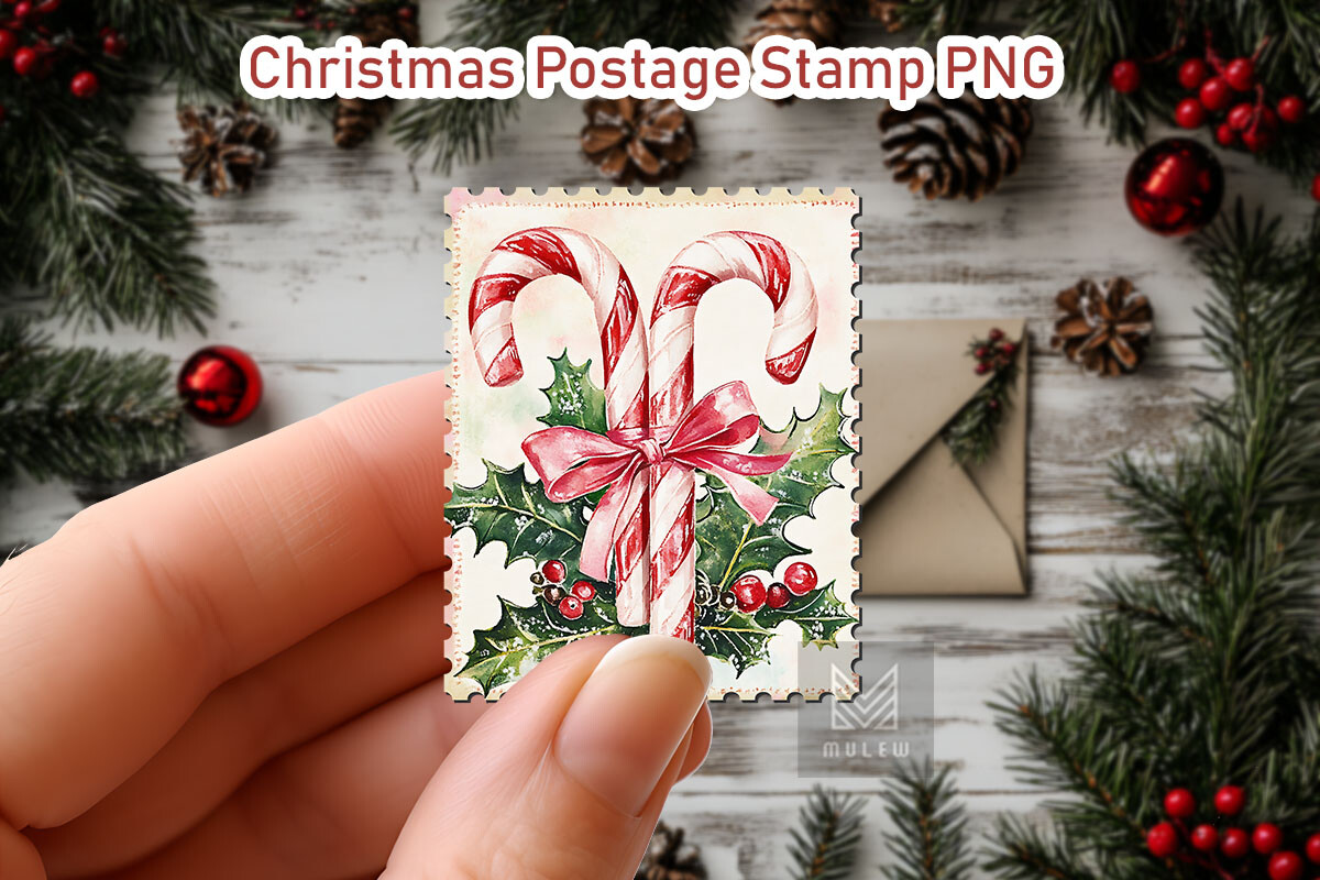 Nostalgic Christmas Postage Stamp Bundle - photo 8