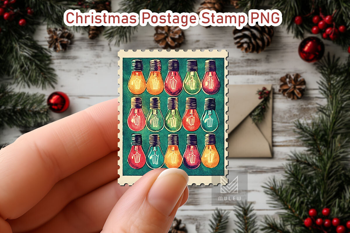 Nostalgic Christmas Postage Stamp Bundle - photo 5