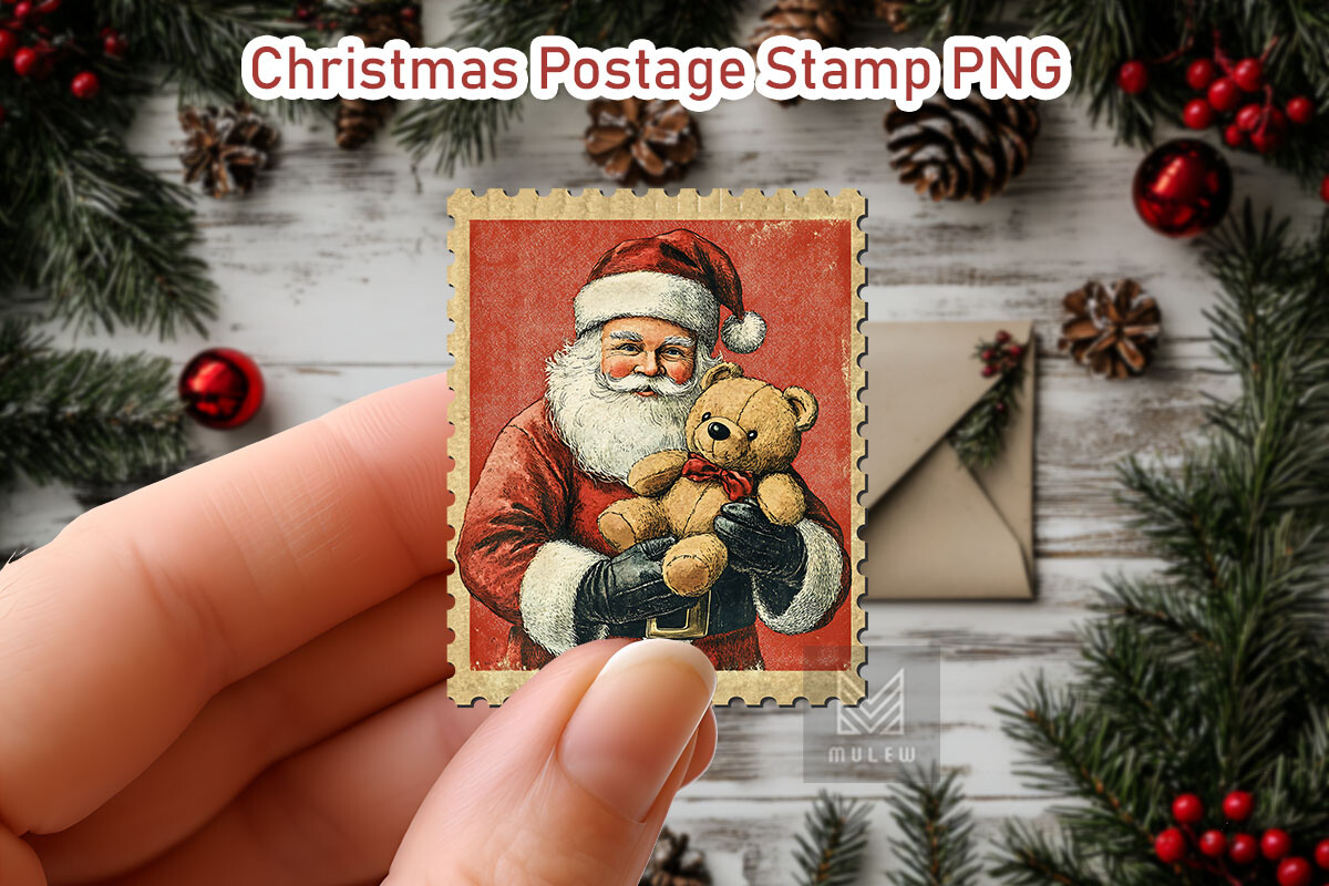 Nostalgic Christmas Postage Stamp Bundle - photo 34
