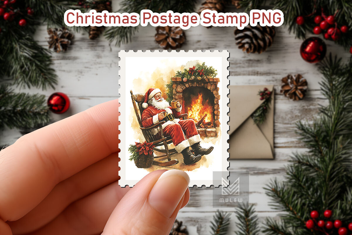 Nostalgic Christmas Postage Stamp Bundle - photo 32