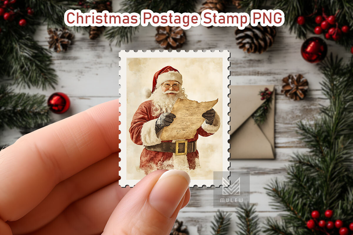 Nostalgic Christmas Postage Stamp Bundle - photo 19