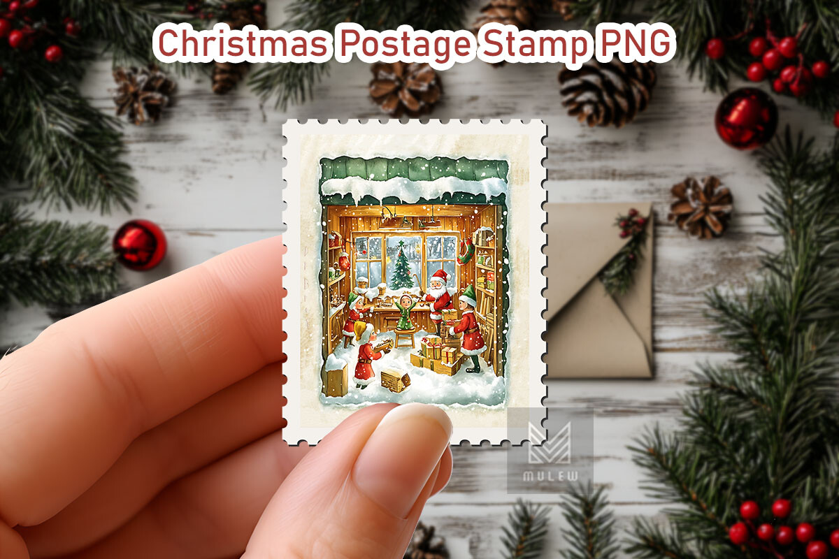 Nostalgic Christmas Postage Stamp Bundle - photo 27