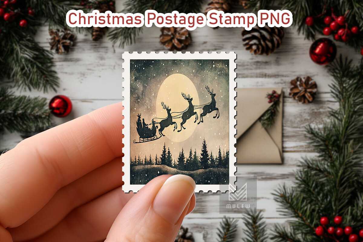 Nostalgic Christmas Postage Stamp Bundle - photo 26