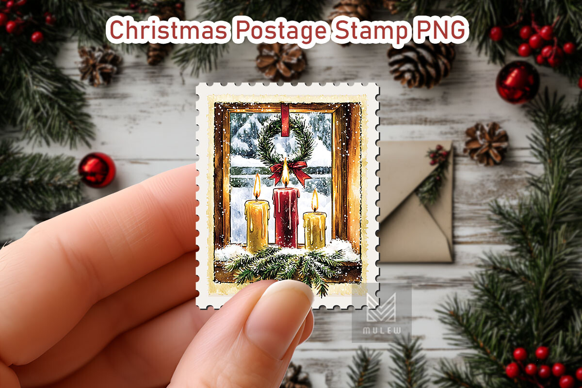 Nostalgic Christmas Postage Stamp Bundle - photo 25