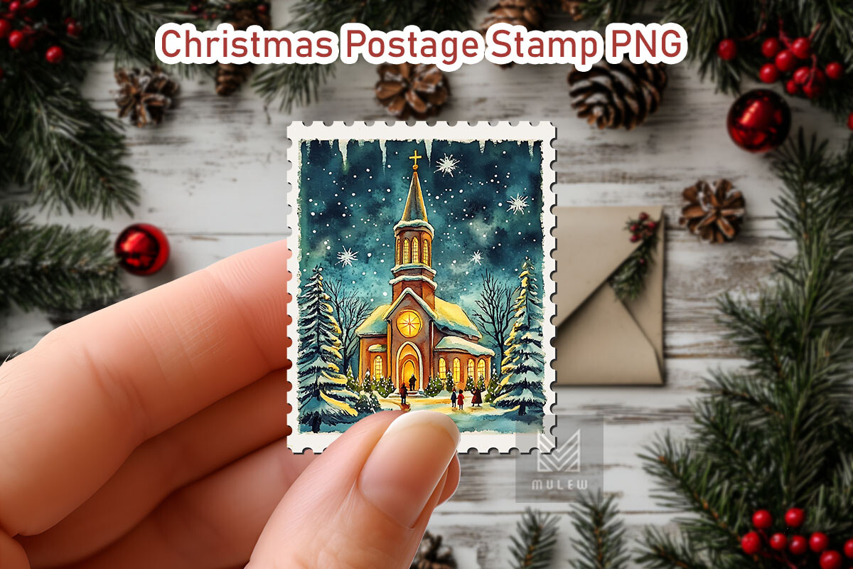 Nostalgic Christmas Postage Stamp Bundle - photo 24