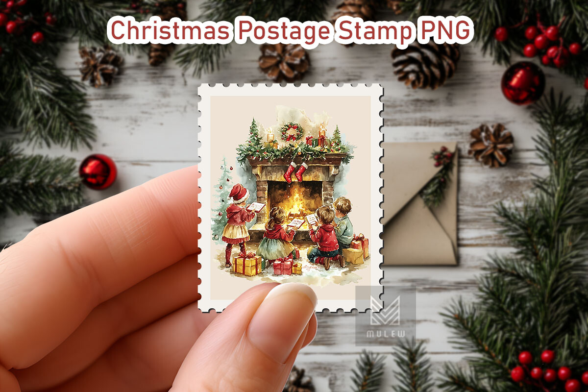 Nostalgic Christmas Postage Stamp Bundle - photo 22