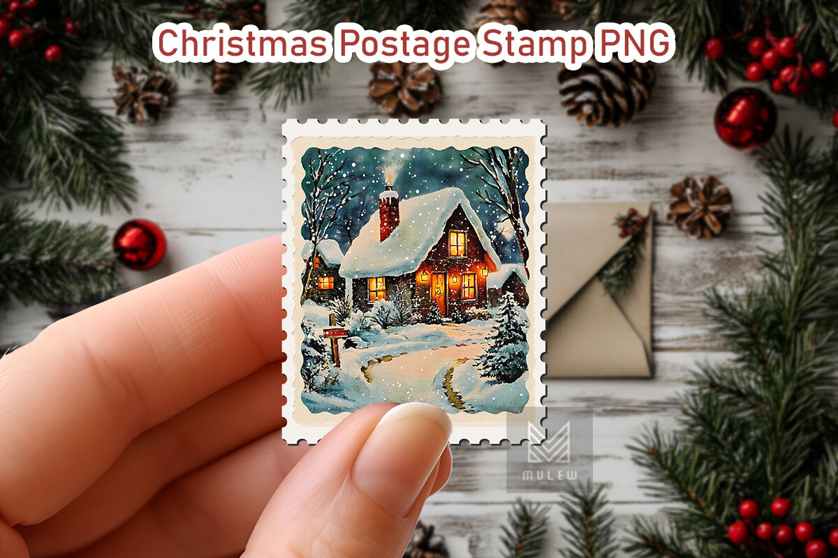 Nostalgic Christmas Postage Stamp Bundle - photo 28