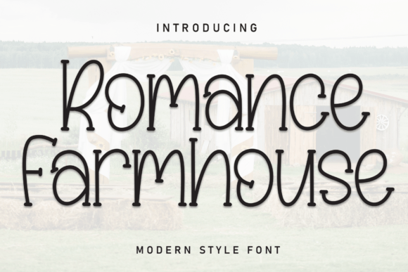 Romance Farmhouse Polices d’Affichage Police Par Misterletter.co