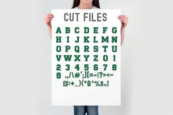 School Varsity Font PNG with transparent background - Preview 5