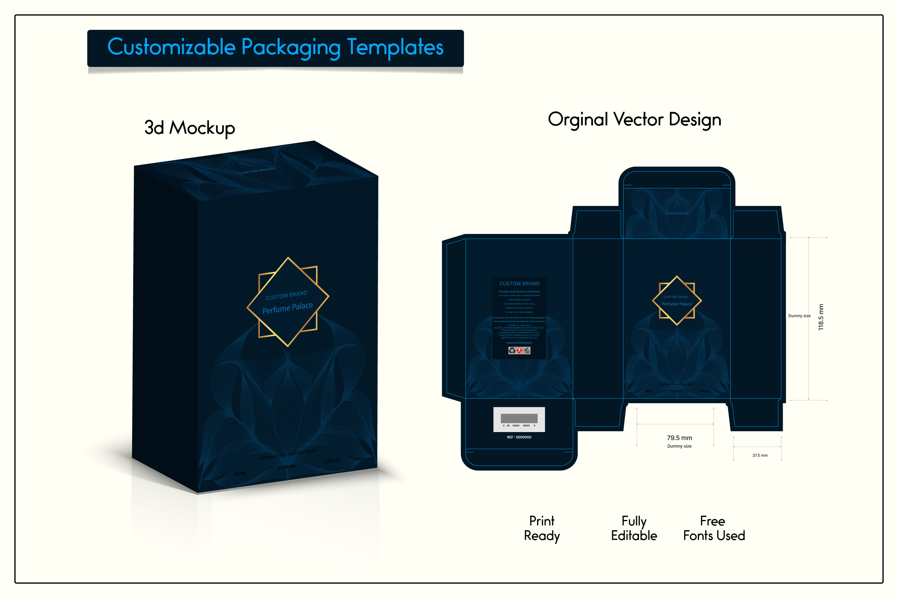 3d Box Mockup Frames and Design Elements Graphic by sumonuix · Creative ...