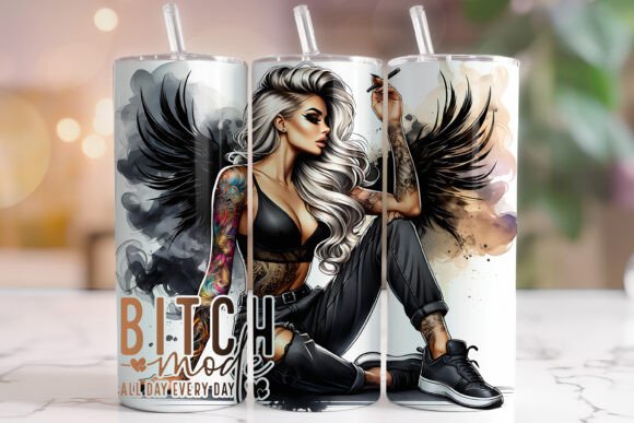 Badass Tumbler Wrap, Sarcastic Tumbler