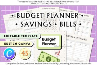 Budget Planner Bundle Canva Template Graphic by Tas Creative Studio ...