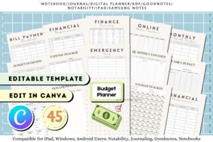 Budget Planner Bundle Canva Template Graphic by Tas Creative Studio ...