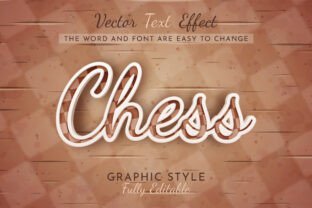 Chess Game Editable Text Effect Graphic by rwgusev · Creative Fabrica