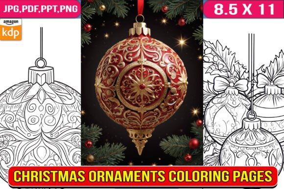 Christmas Ornaments Coloring Pages