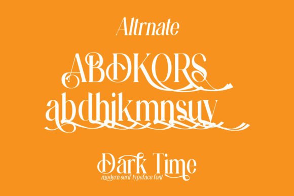 Dark Time Font - Preview 4