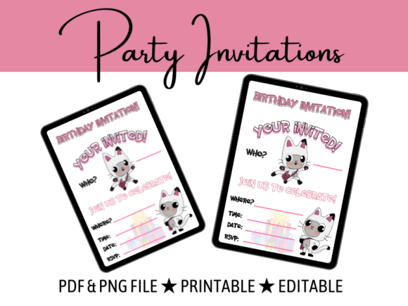 Dollhouse Party Invitations