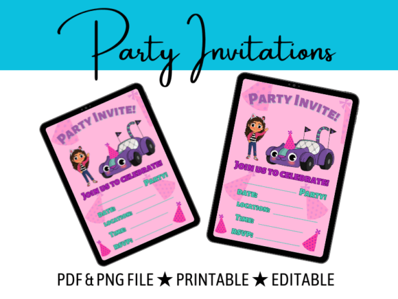 Dollhouse Party Invitations