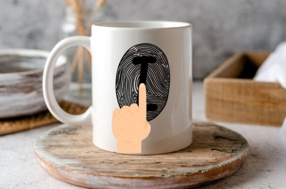 Fingerprints Font PNG with transparent background - Preview 6
