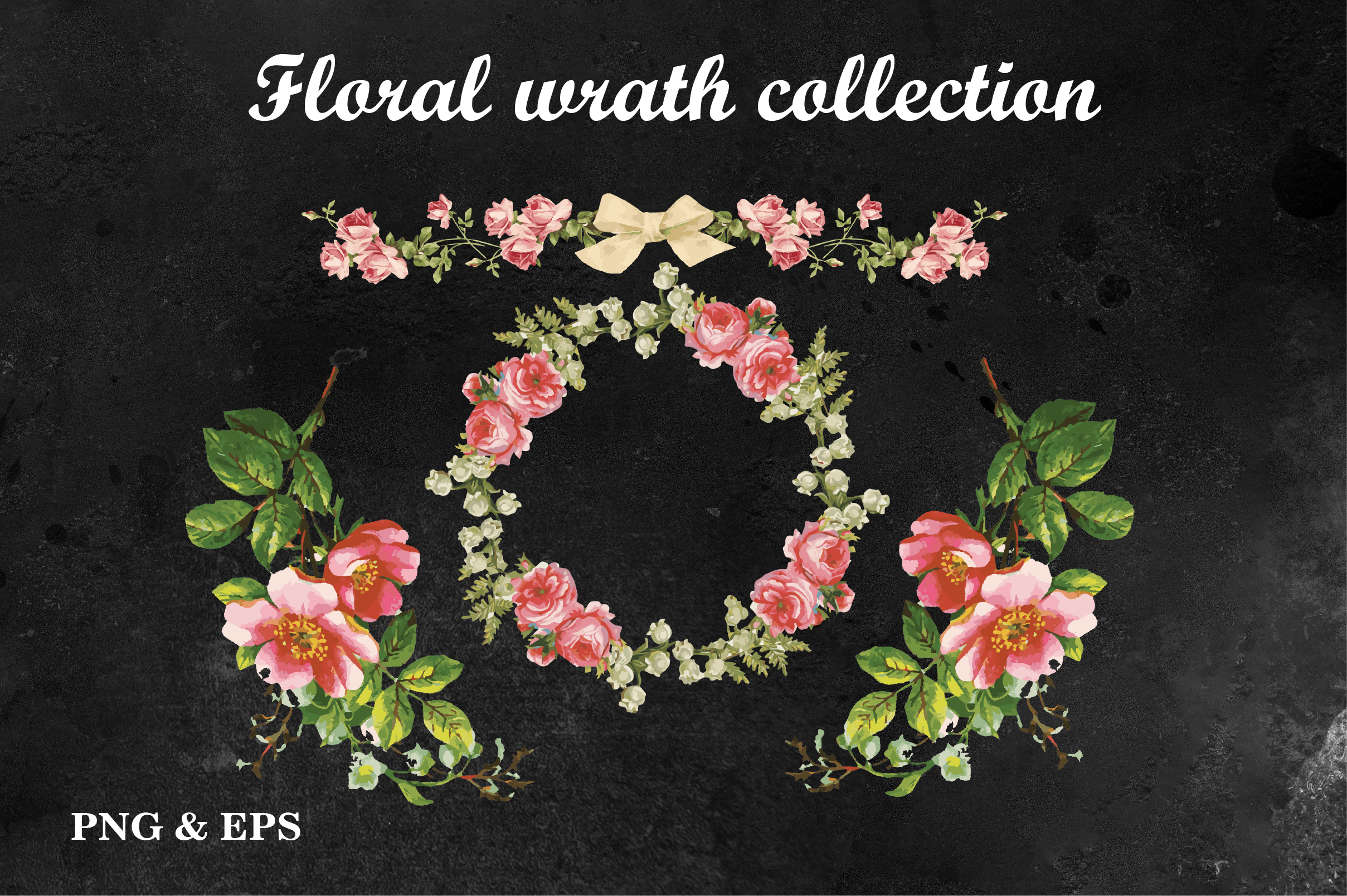 Flowers Wearth Watercolor