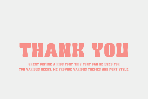Greny Okmine Font - Preview 5
