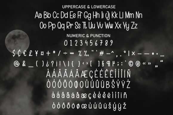 Midnight Spooky Font PNG with transparent background - Preview 6