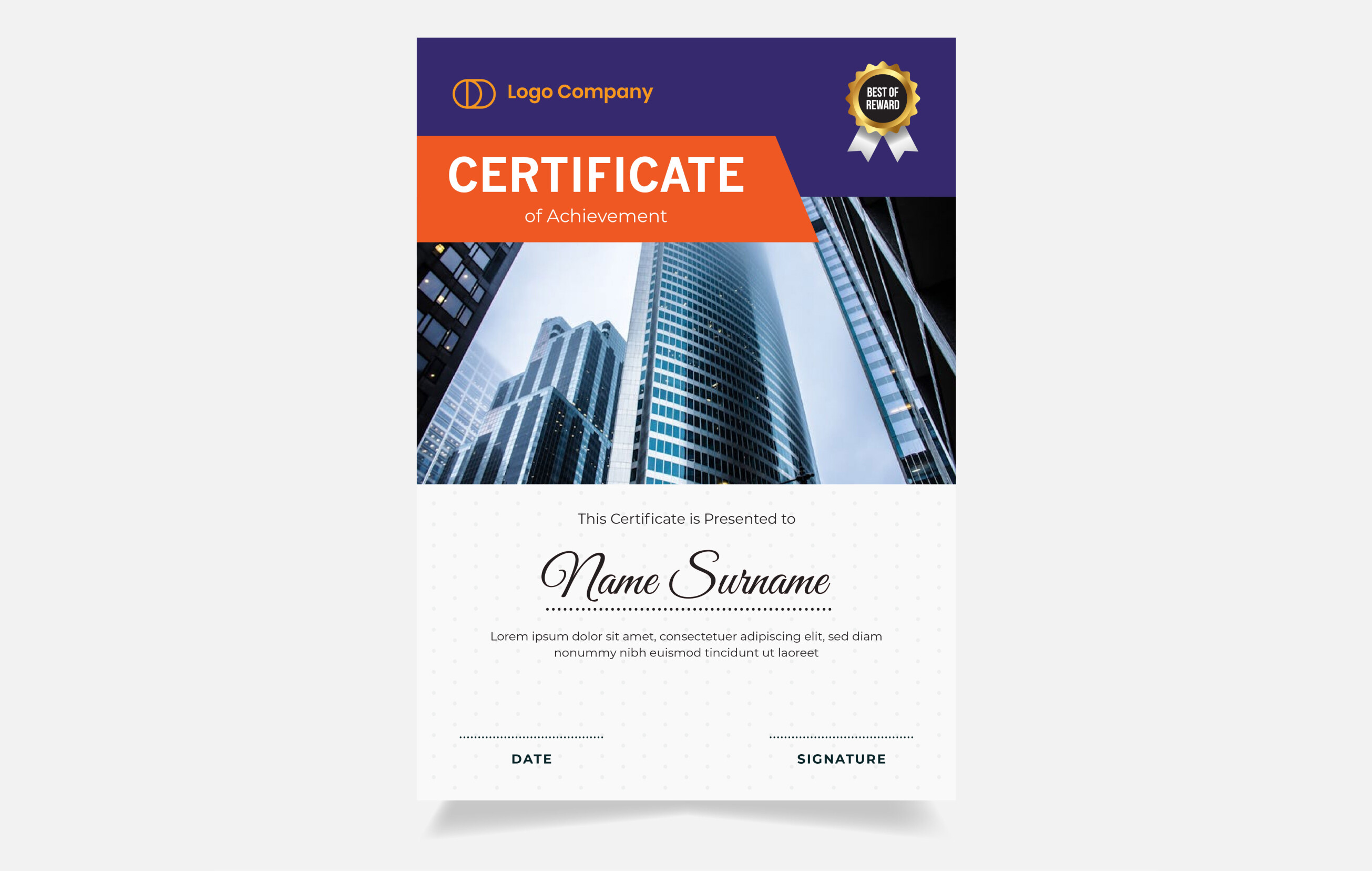 Modern Certificate Design Template Graphic by panencreative · Creative ...