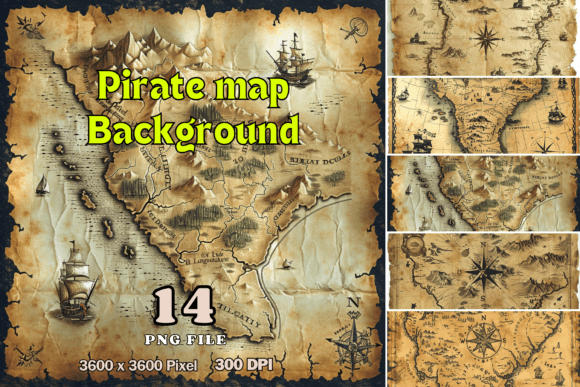 Pirate Map Background