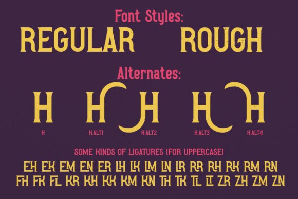 Rebel Charm Font PNG with transparent background - Preview 4