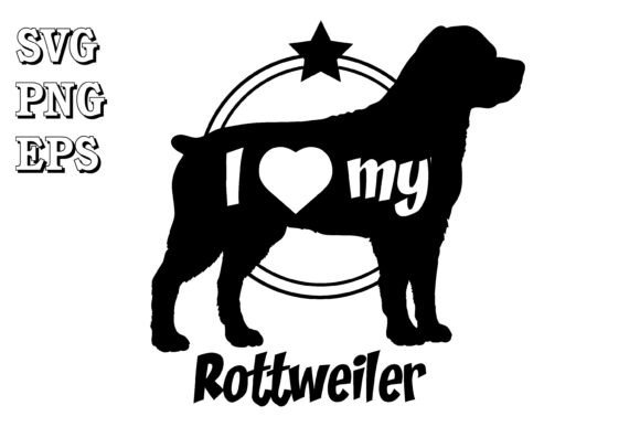 rottweiler dog silhouette svg cricut clean htv shirt decal design