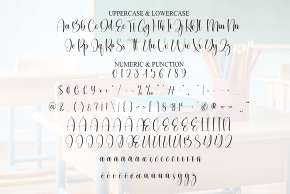 Schooling Font PNG with transparent background - Preview 6