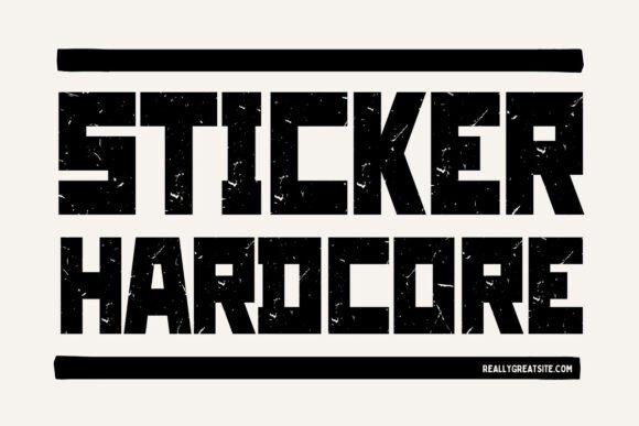 Scratch Vintage Font PNG with transparent background - Preview 1