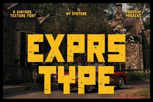 Scratch Vintage Font PNG with transparent background - Preview 2