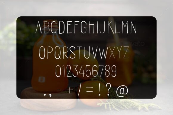 Simple Shaker Font PNG with transparent background - Preview 4