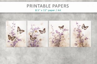 Vintage Butterflies Junk Journal Kit Graphic by AS Digitale · Creative ...